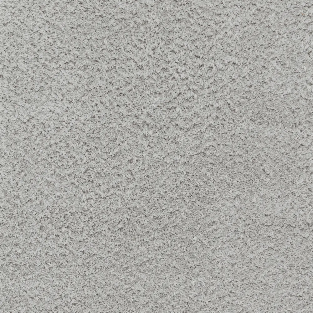 Soso Shaggy Solid Color Plush Pile Light Grey Rug - Image 16