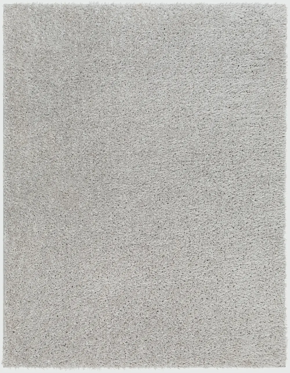 Soso Shaggy Solid Color Plush Pile Light Grey Rug - Image 3