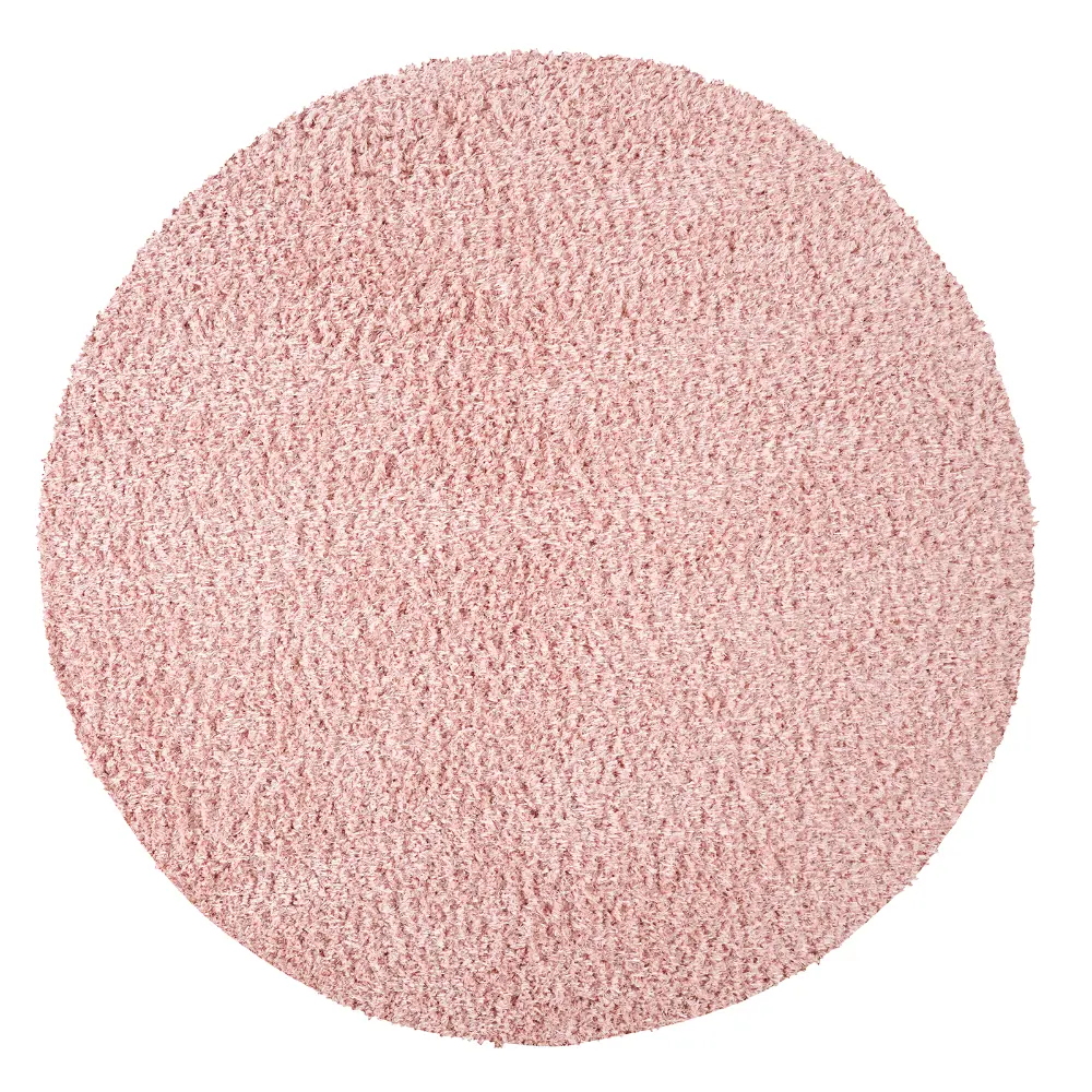 Soso Shaggy Solid Color Plush Pile Pink Rug - Image 6