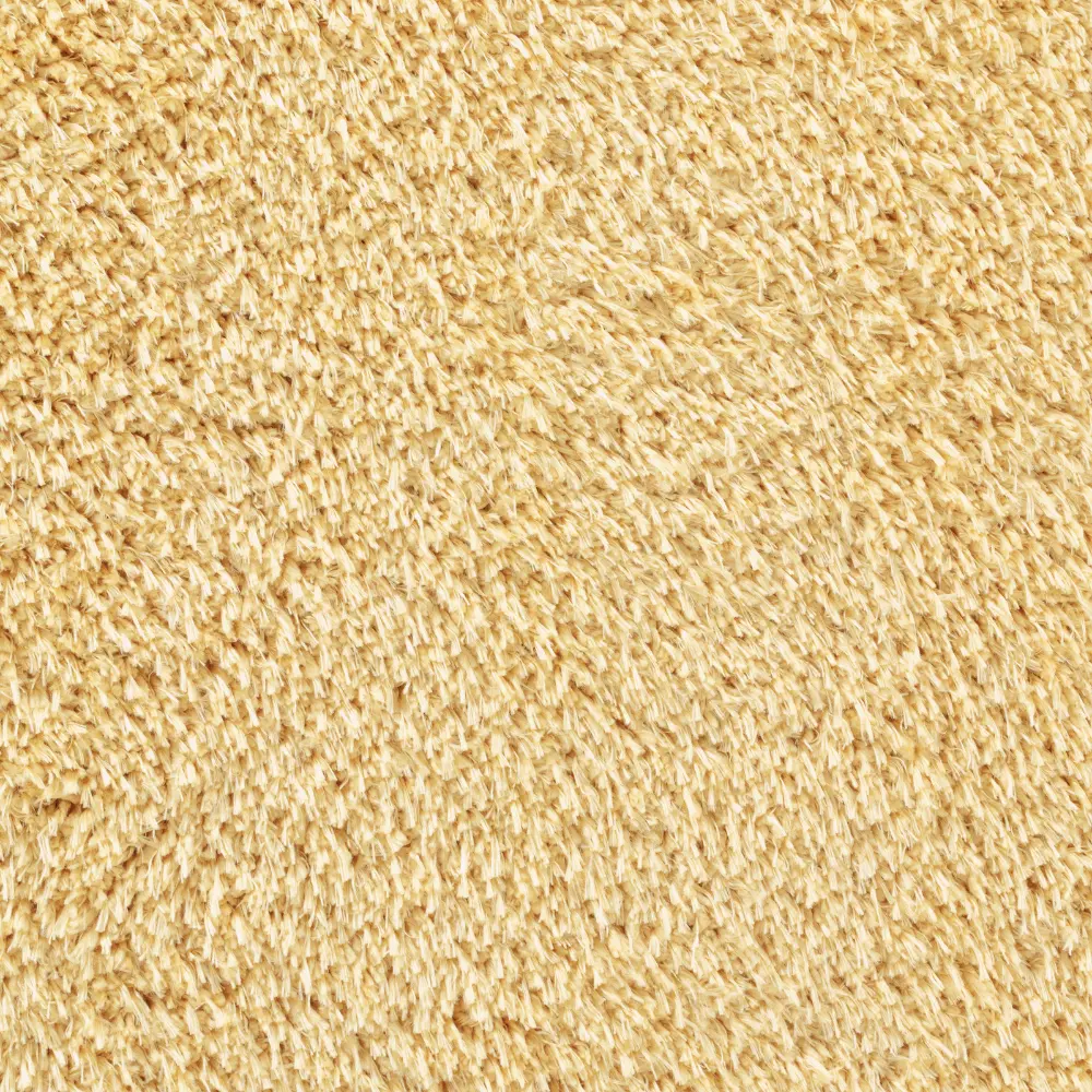 Soso Shaggy Solid Color Plush Pile Yellow Rug - Image 3