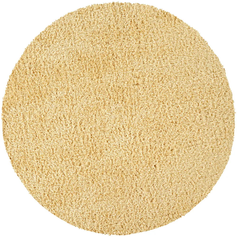 Soso Shaggy Solid Color Plush Pile Yellow Rug - Image 5