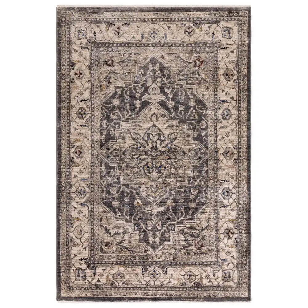 Sovereign Charcoal Medallion 05 Rug - Image 5