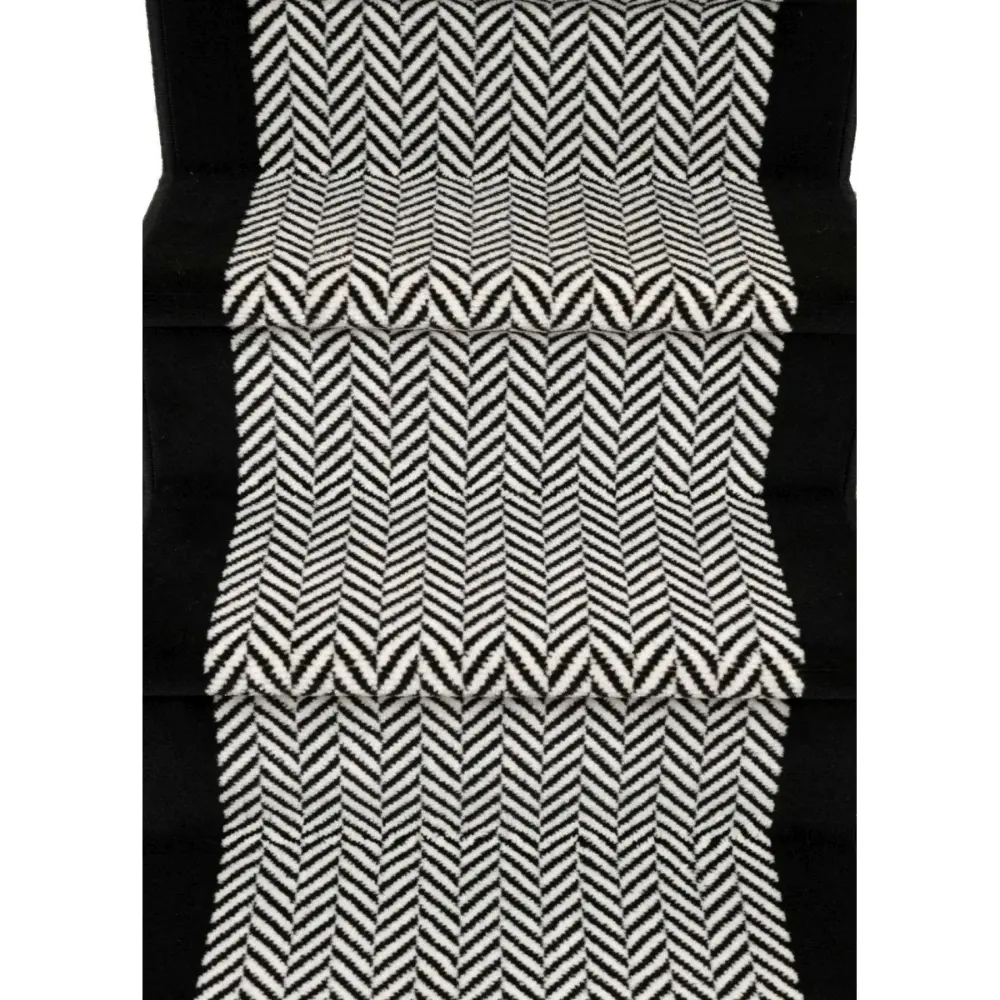 Stair Runners Maestro Stair Runner Herringbone Mono - Image 4