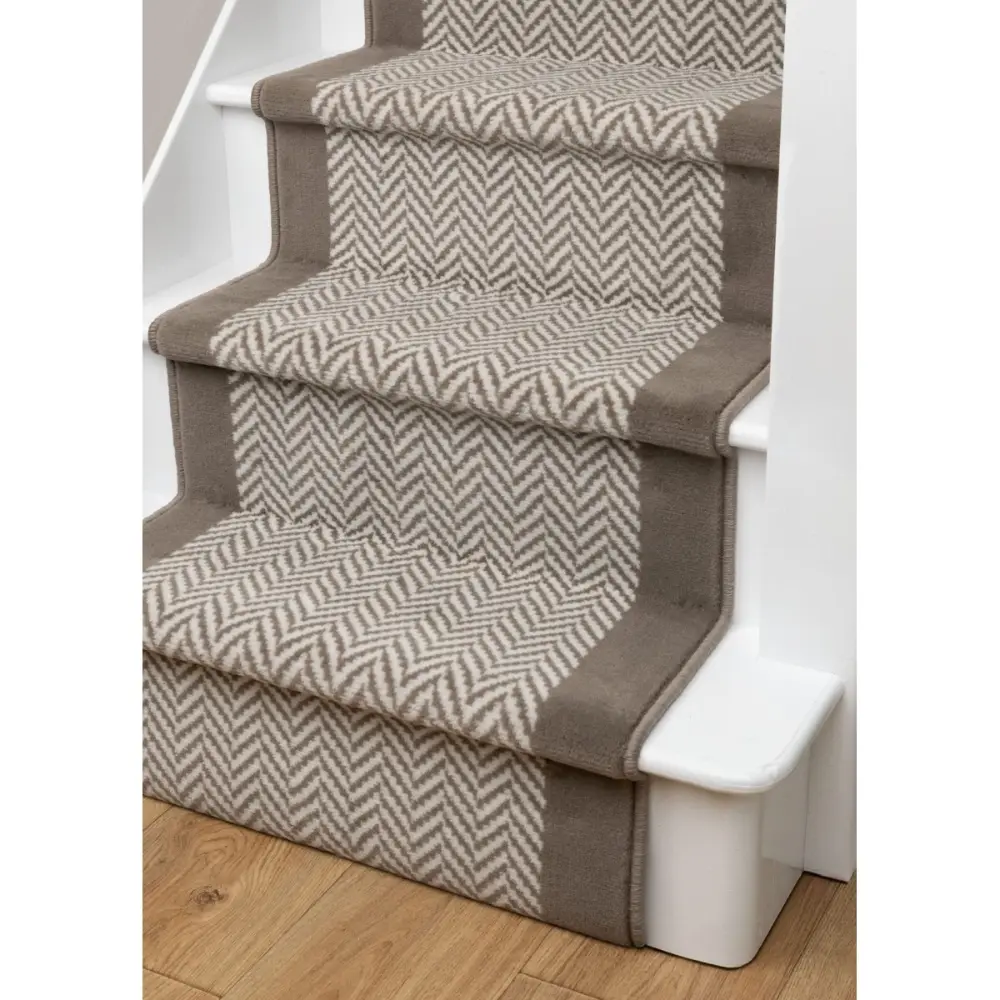Stair Runners Maestro Stair Runner Herringbone Taupe