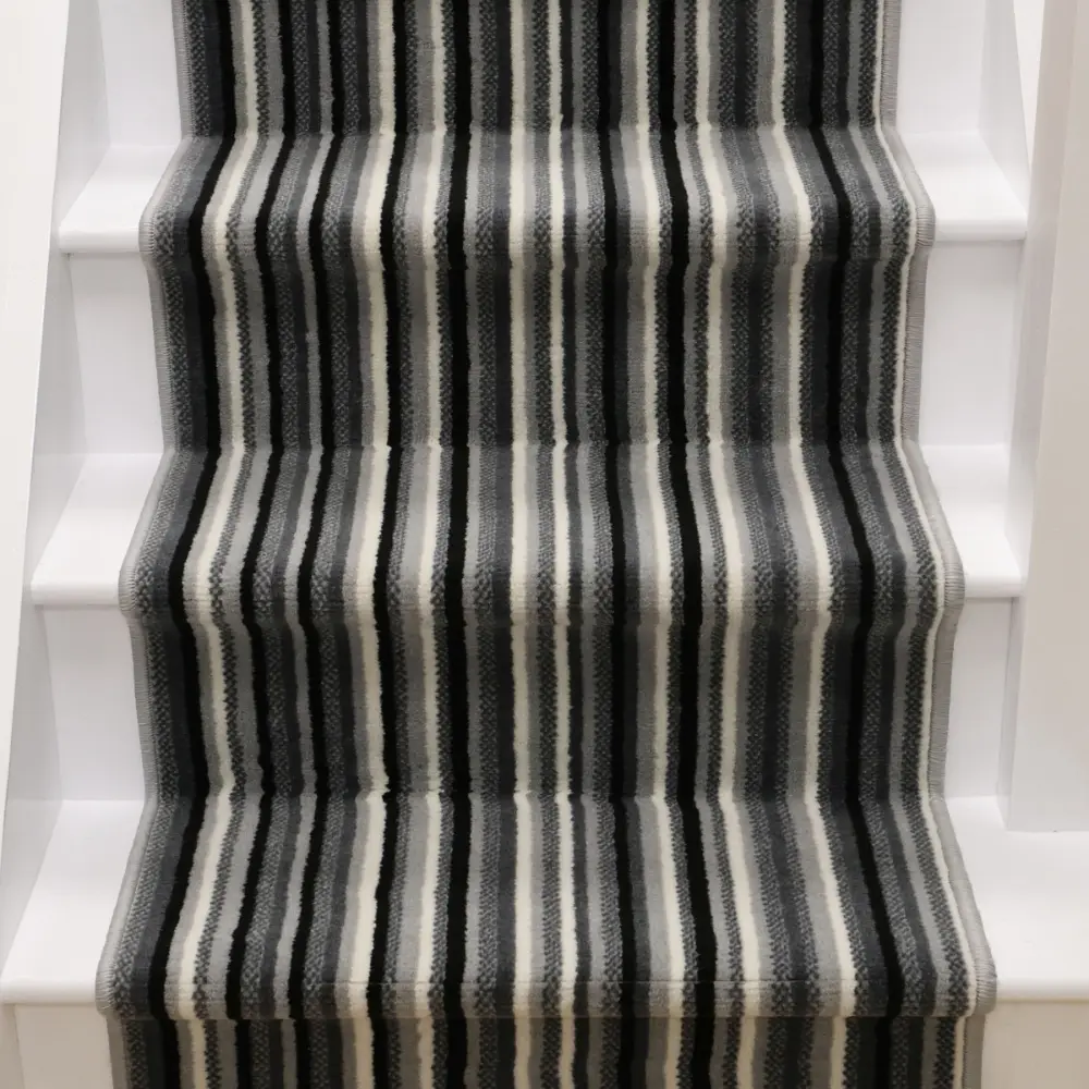 Stair Runners Maestro Stair Runner Stripe Grey - Image 3