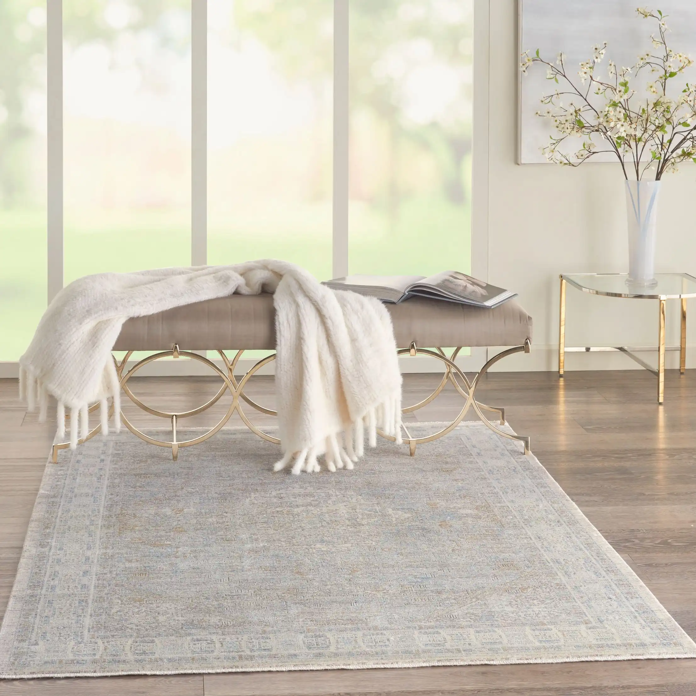 Starry Nights STN02 Cream Grey Rug - Image 2