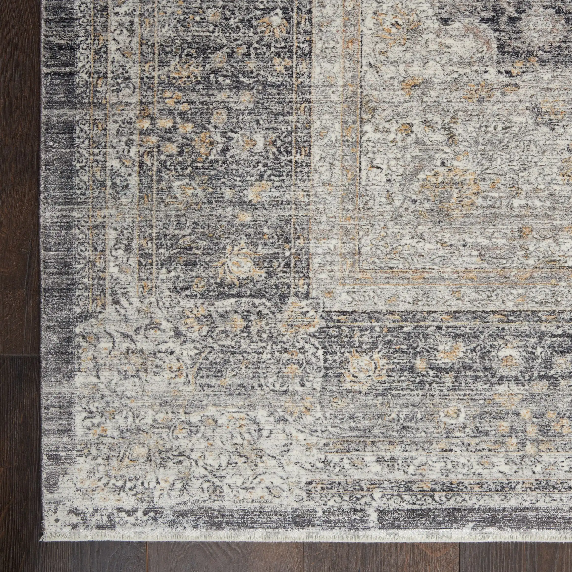 Starry Nights STN05 Charcoal Cream Rug - Image 4