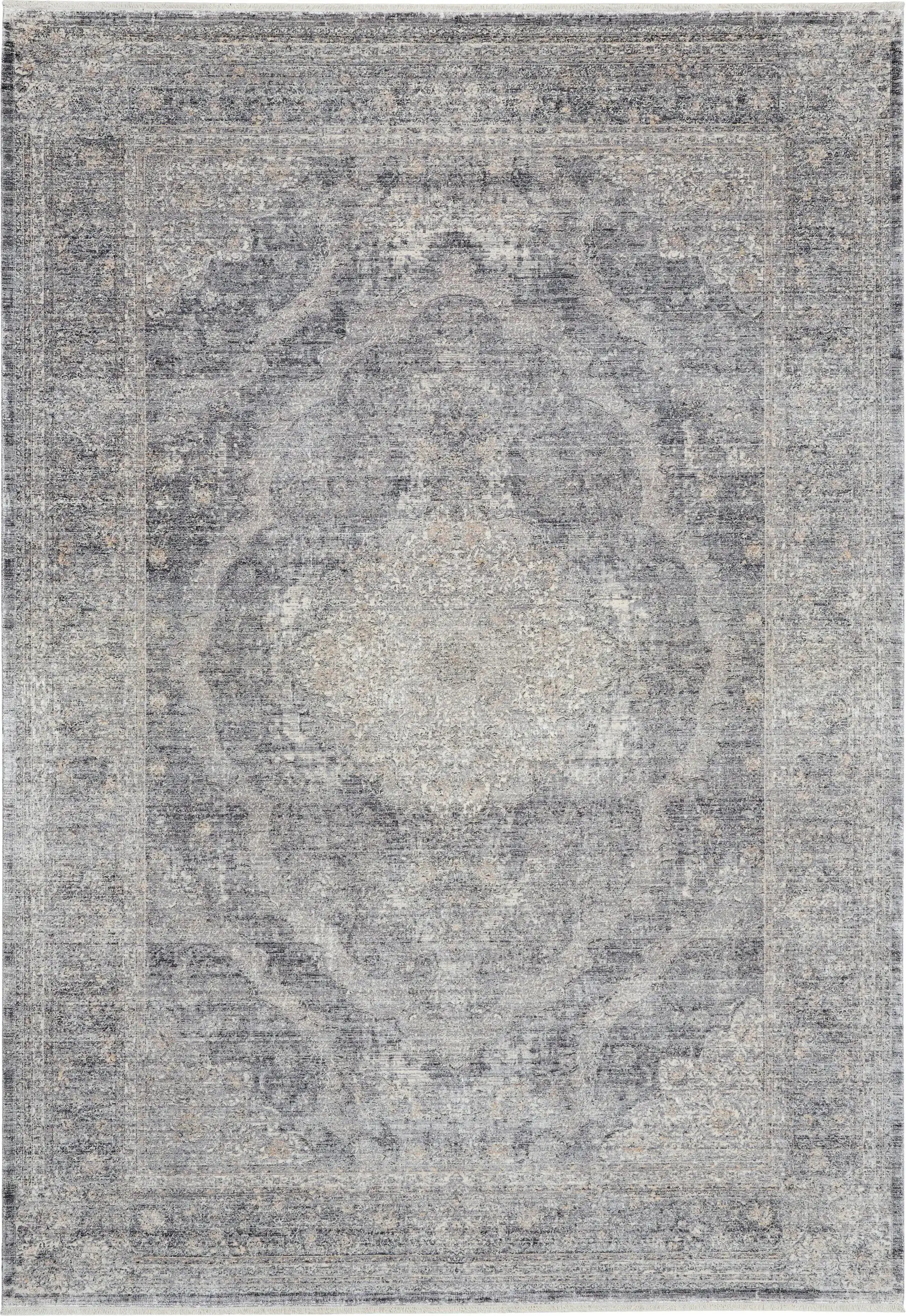 Starry Nights STN05 Charcoal Cream Rug - Image 5