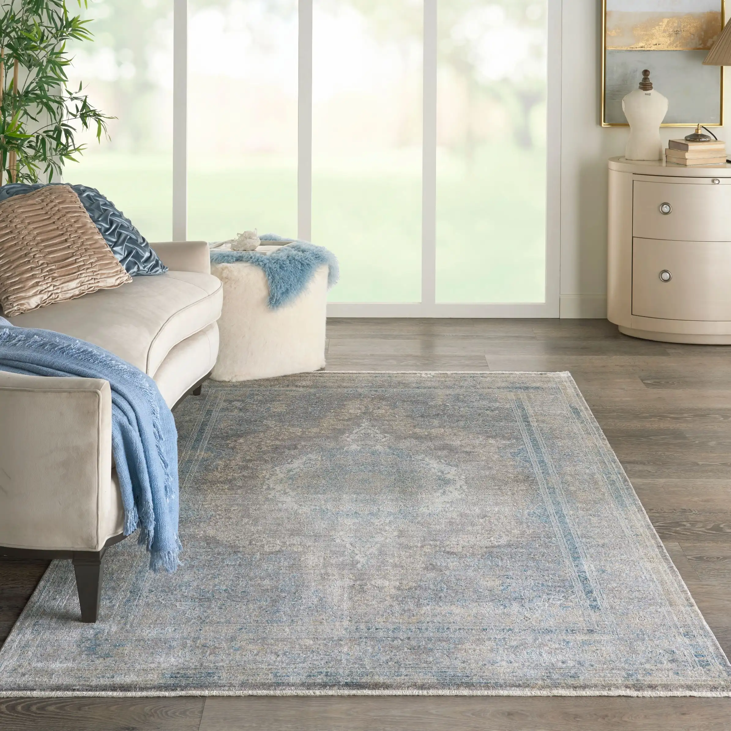 Starry Nights STN06 Cream Blue Rug - Image 2