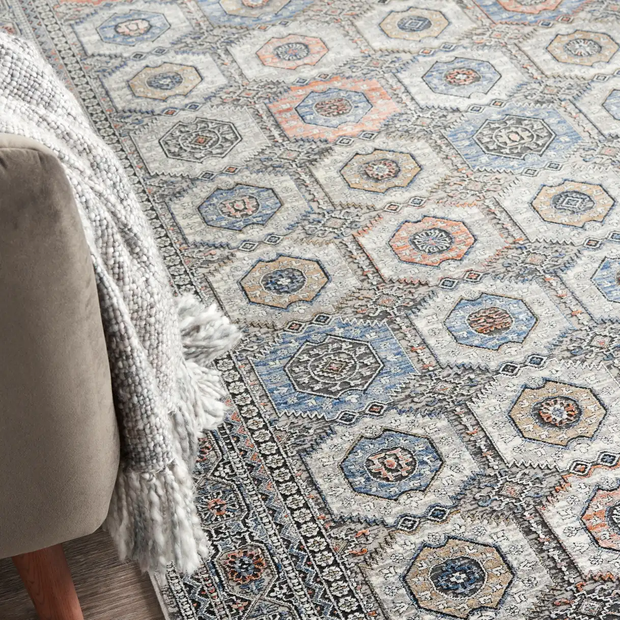 Starry Nights STN09 Grey Navy Rug - Image 2