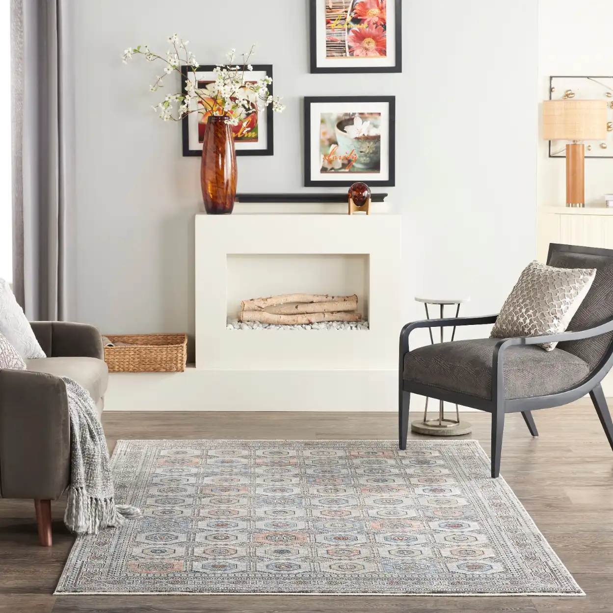 Starry Nights STN09 Grey Navy Rug - Image 5