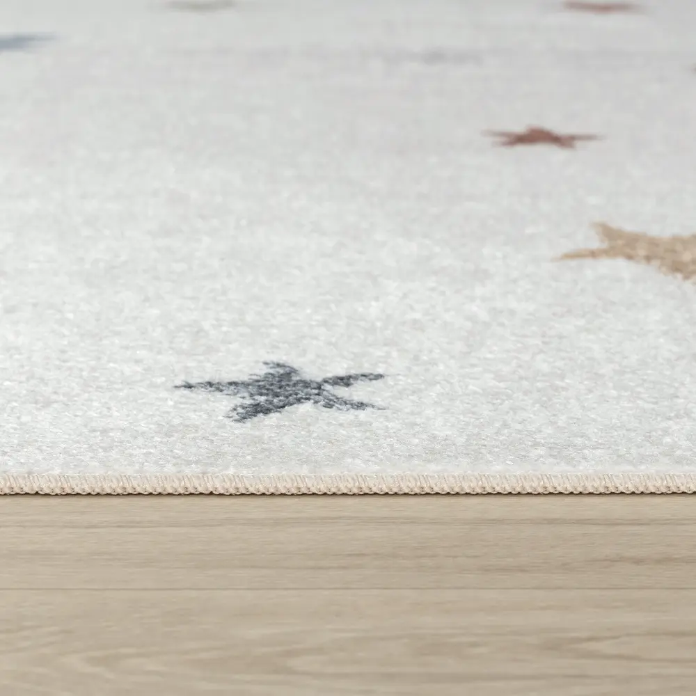 Stella Kids Machine Washable Multicolour/Beige Bedroom Rug - Image 15