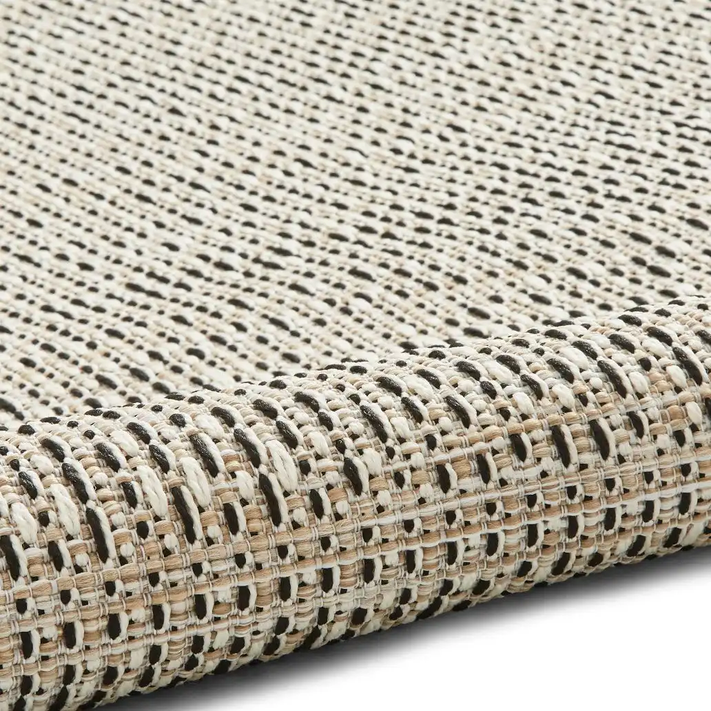 Stitch Outdoor Stitch 9682 Beige Black Rug - Image 3