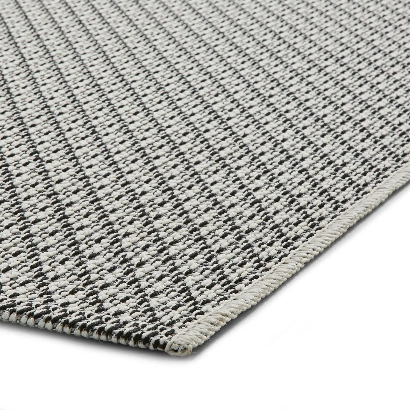 Stitch Outdoor Stitch 9683 Ivory Black Rug - Image 3
