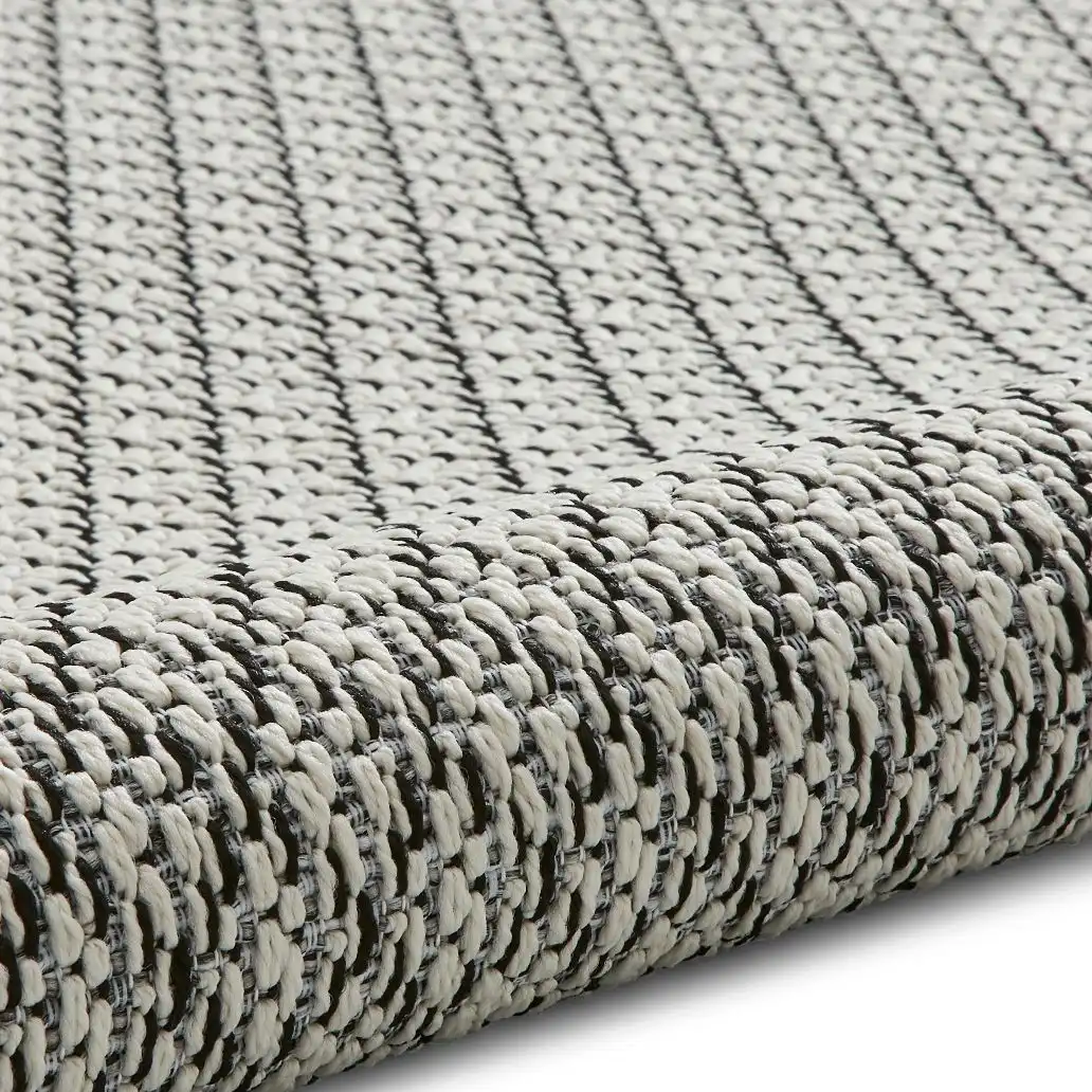Stitch Outdoor Stitch 9683 Ivory Black Rug - Image 4