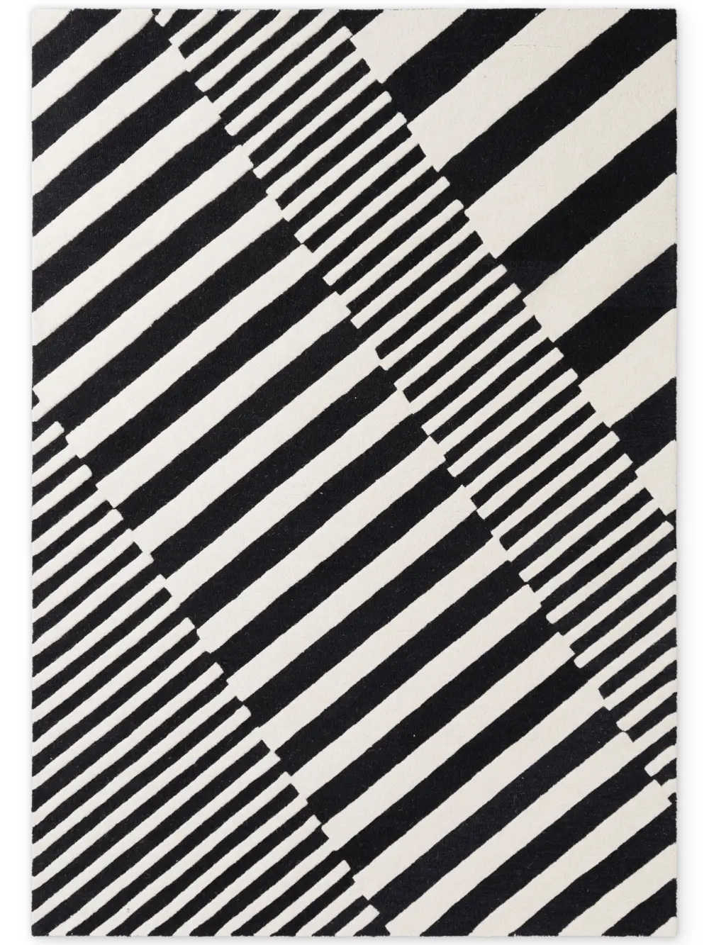 Stryve Woolen Rug Flux Black White 106359 - Image 4