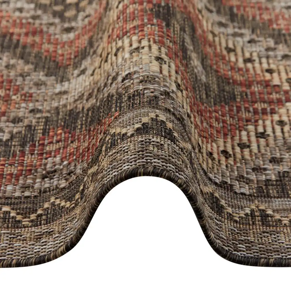 SUMAC Indoor Outdoor SUM101 Brown Rust Rug - Image 10