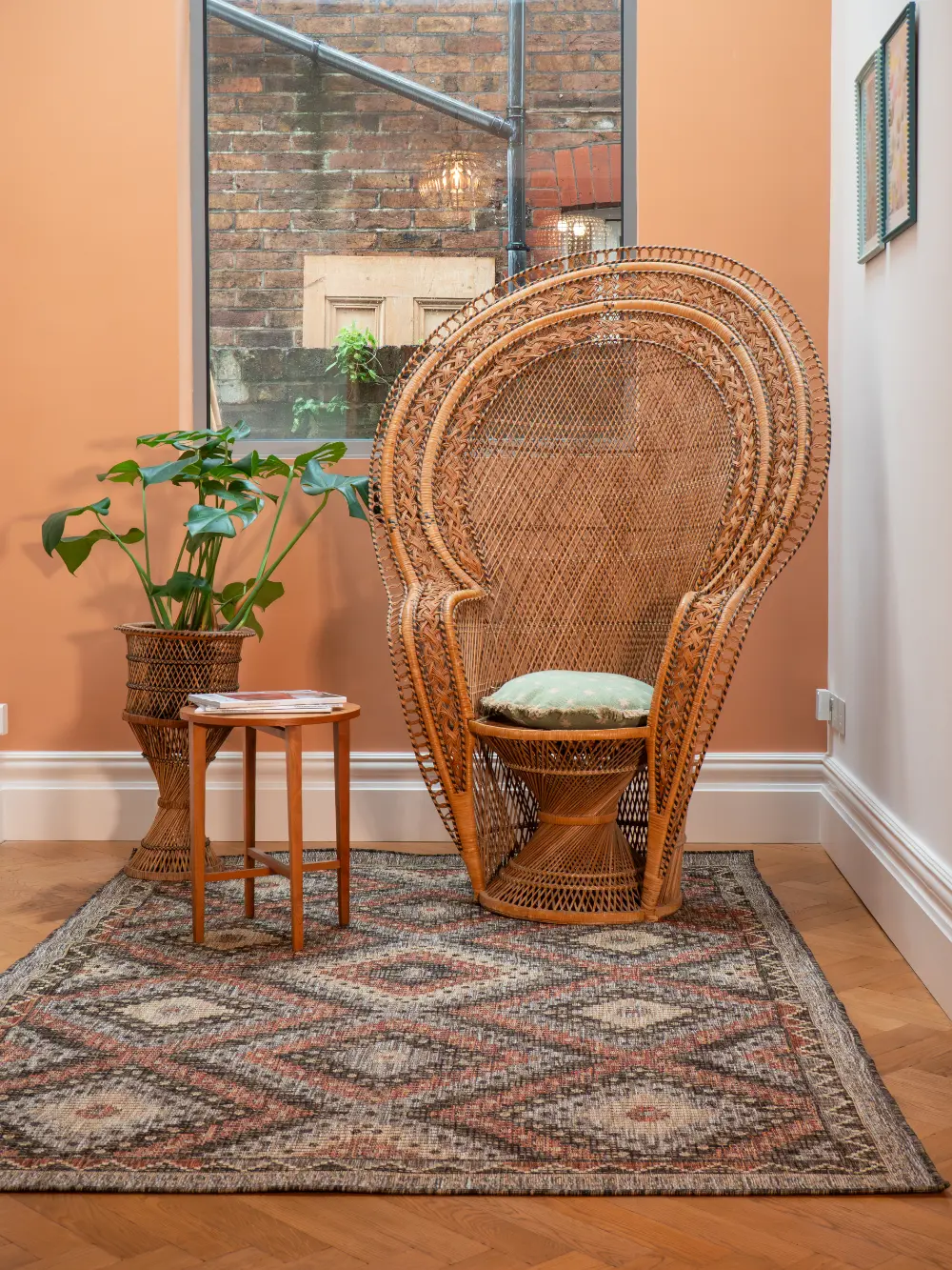SUMAC Indoor Outdoor SUM101 Brown Rust Rug - Image 2
