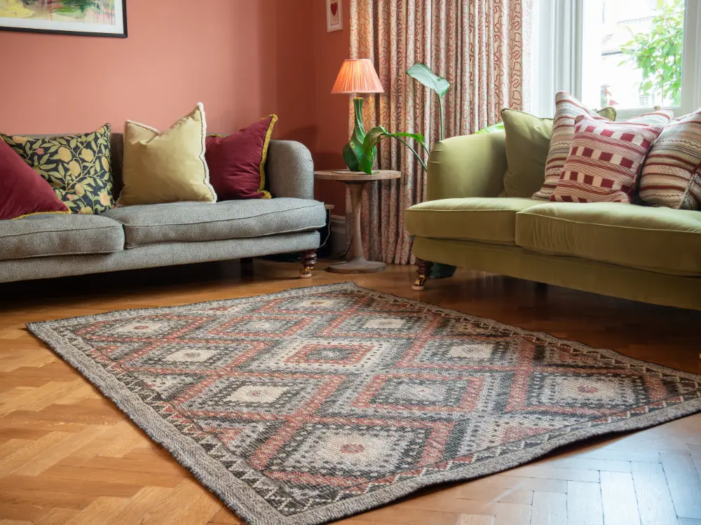 SUMAC Indoor Outdoor SUM101 Brown Rust Rug - Image 3