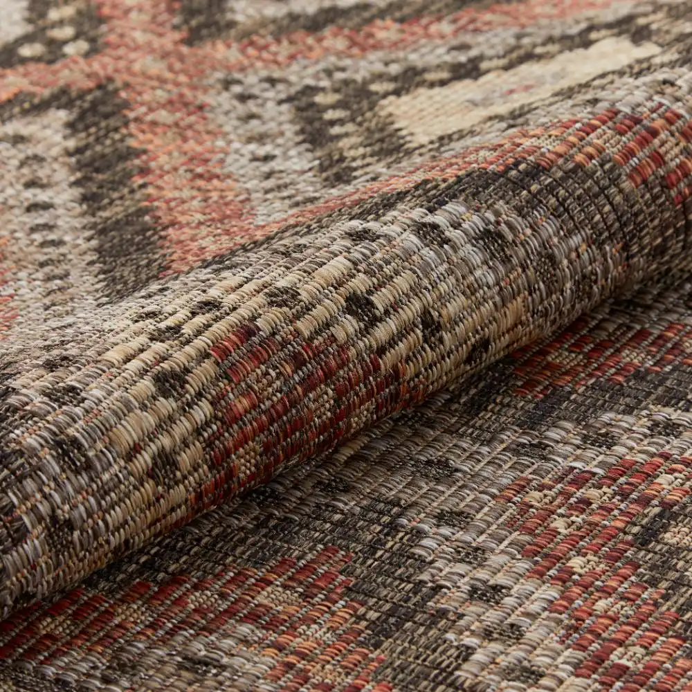 SUMAC Indoor Outdoor SUM101 Brown Rust Rug - Image 9