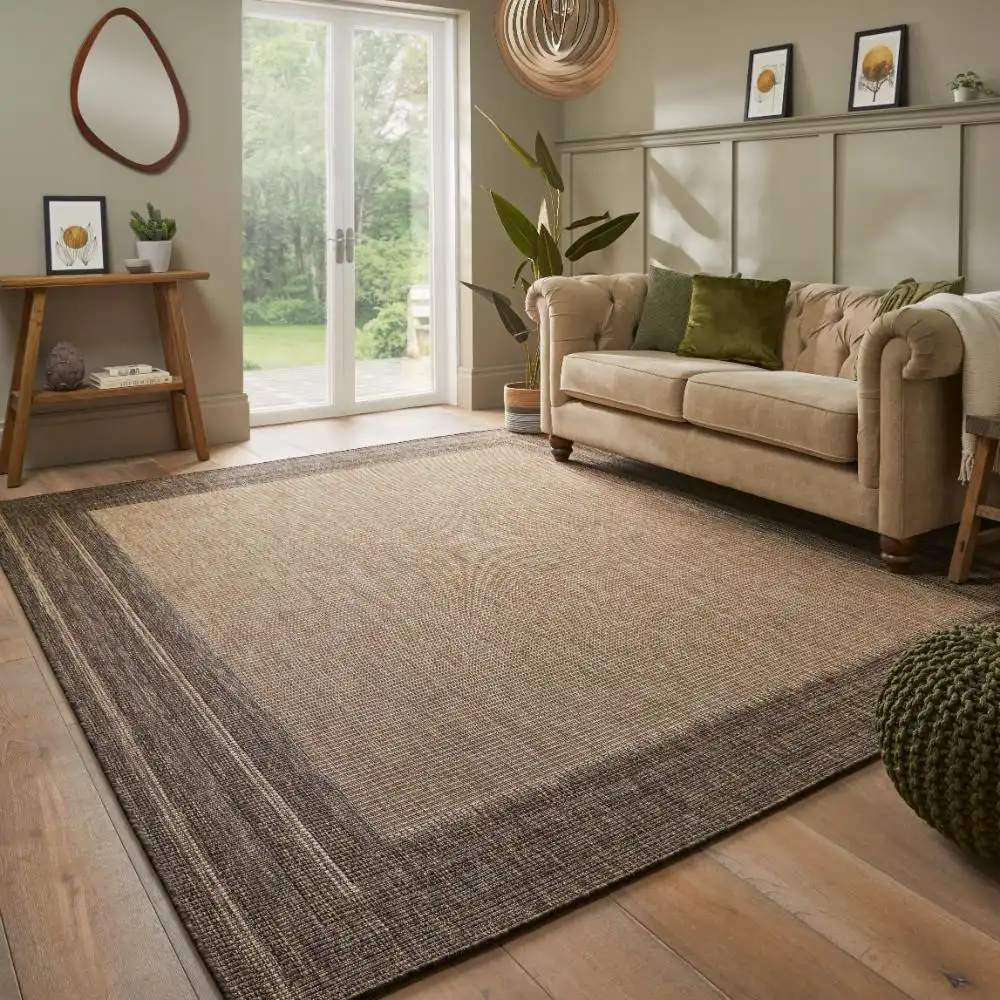 SUMAC Indoor Outdoor SUM102 Beige Brown Rug