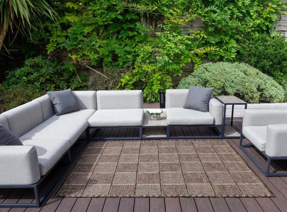 SUMAC Indoor Outdoor SUM104 Mocha Rug - Image 2