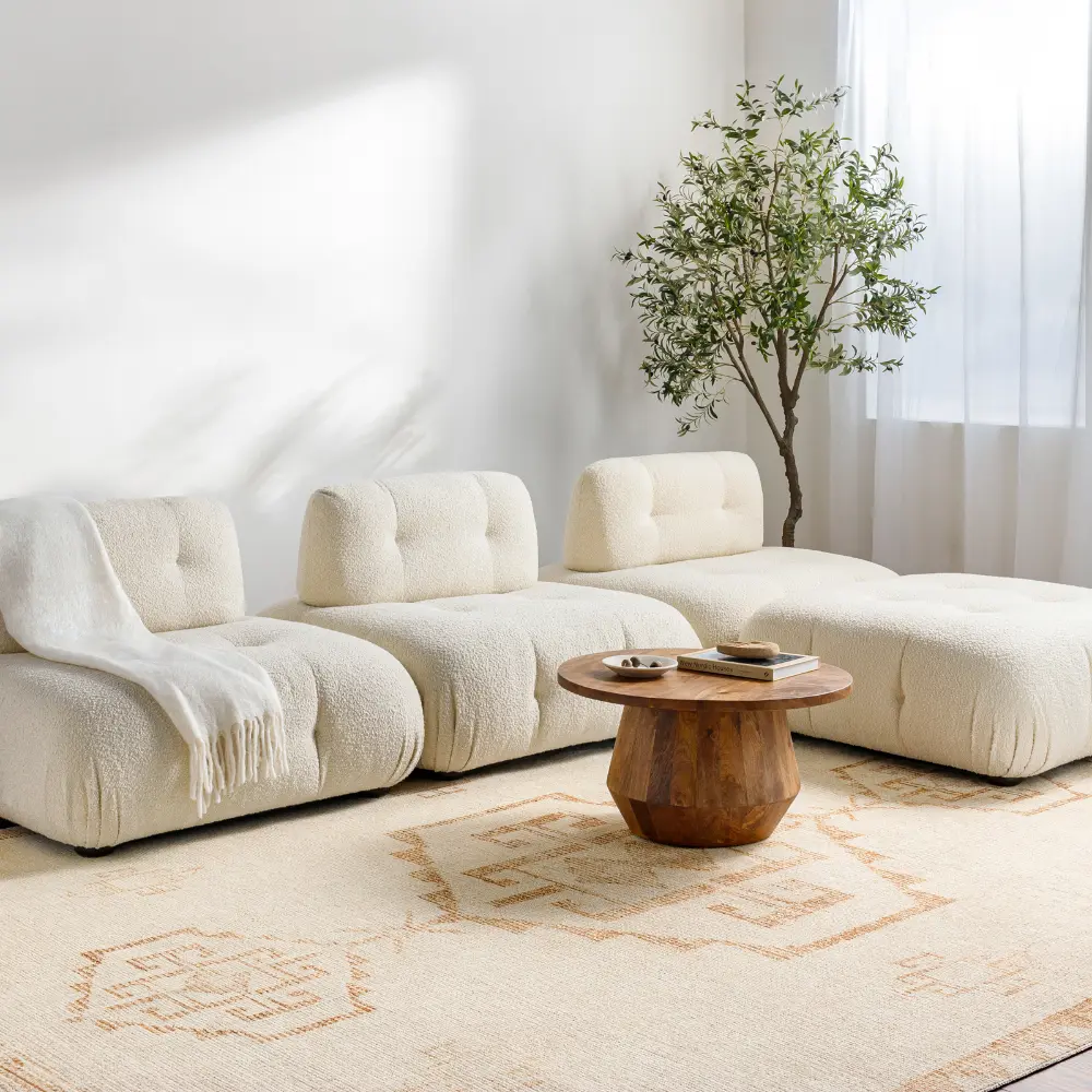 Solana Becki Owens X Livabliss Global Berber Apricot/Beige Rug - Image 2