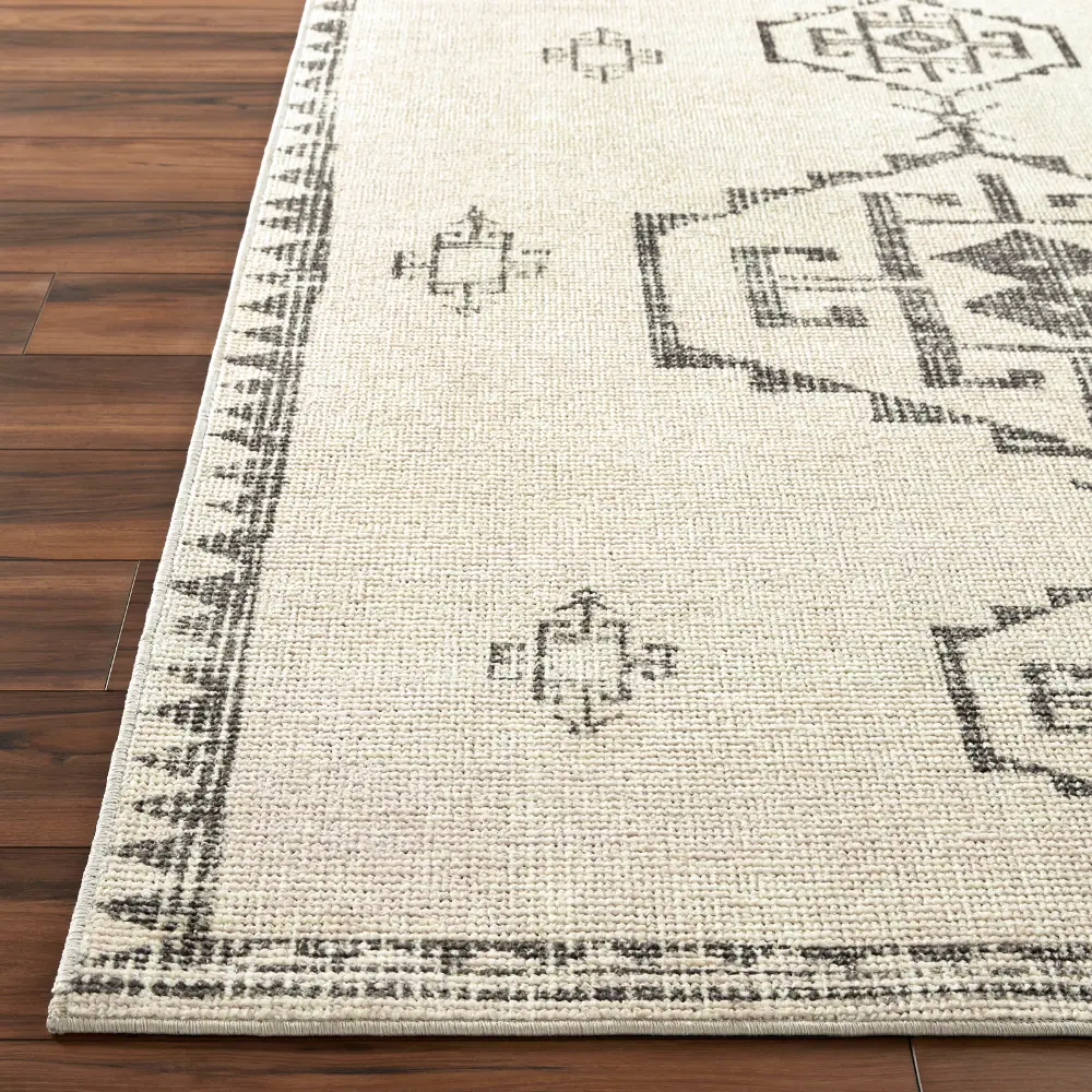Solana Becki Owens X Livabliss Global Berber Ivory/Black Rug - Image 4