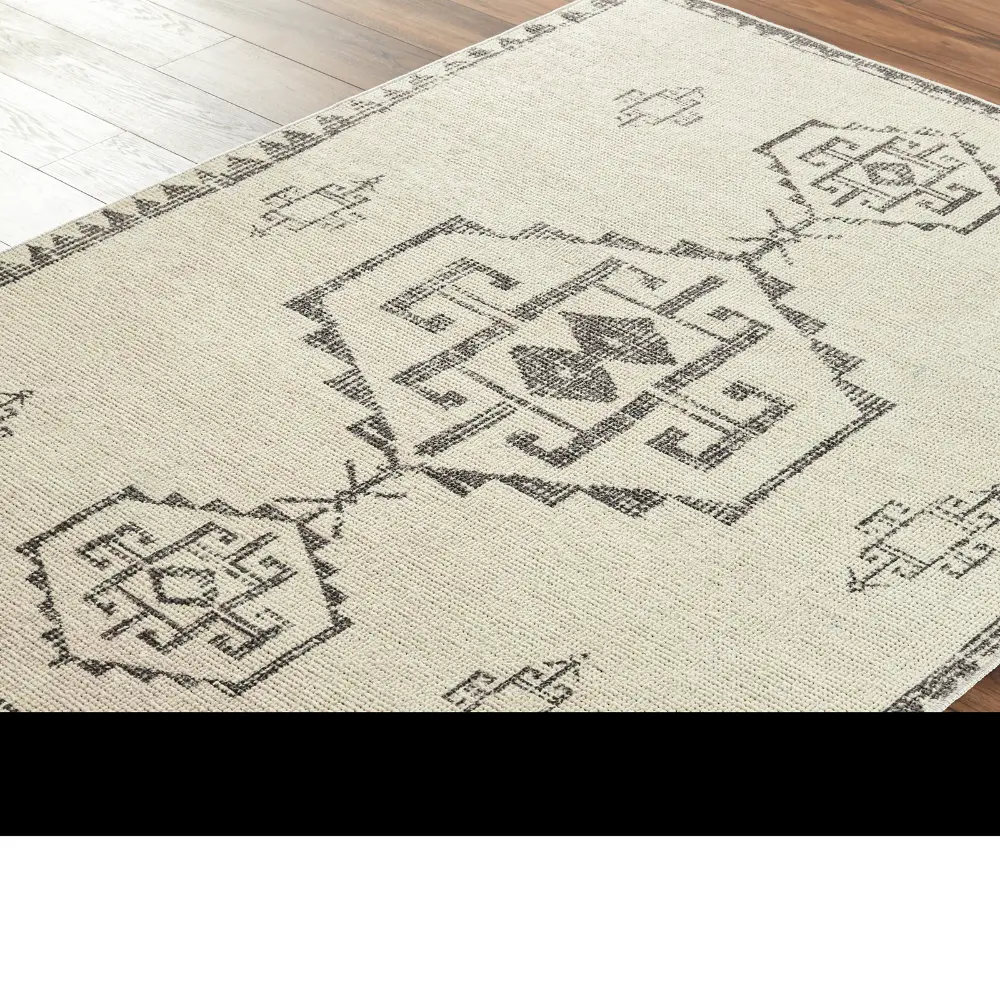 Solana Becki Owens X Livabliss Global Berber Ivory/Black Rug - Image 7