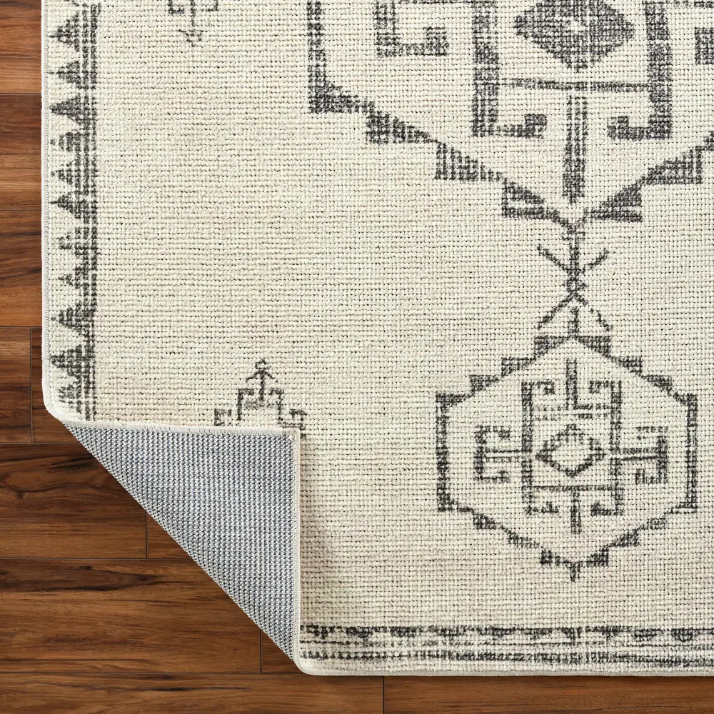 Solana Becki Owens X Livabliss Global Berber Ivory/Black Rug - Image 8