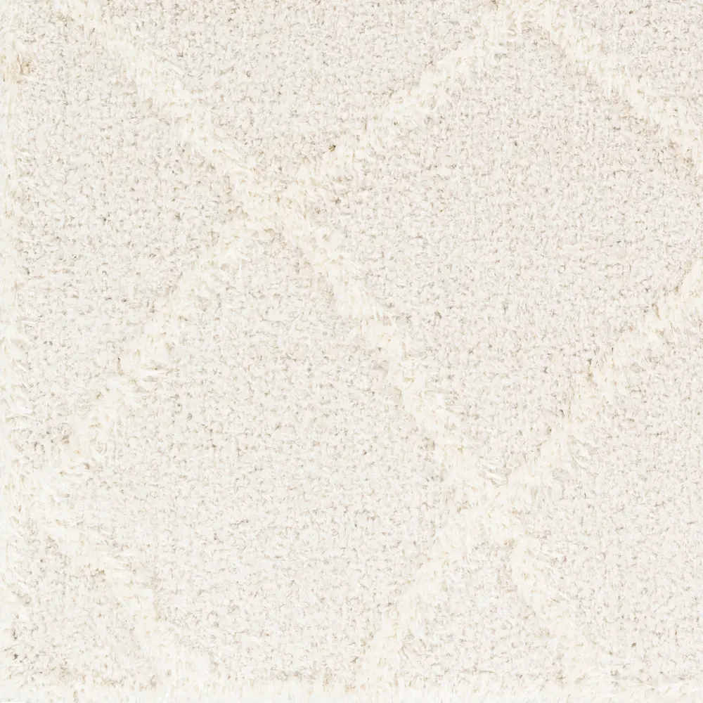 Sumaya Shaggy Modern Plush Pile Cream Rug - Image 3