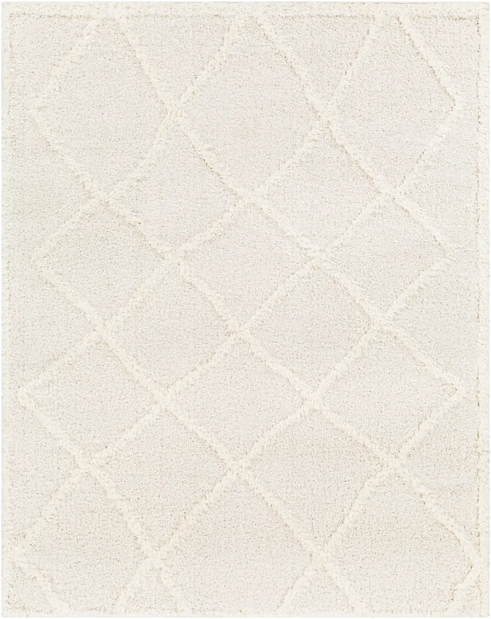 Sumaya Shaggy Modern Plush Pile Cream Rug - Image 5