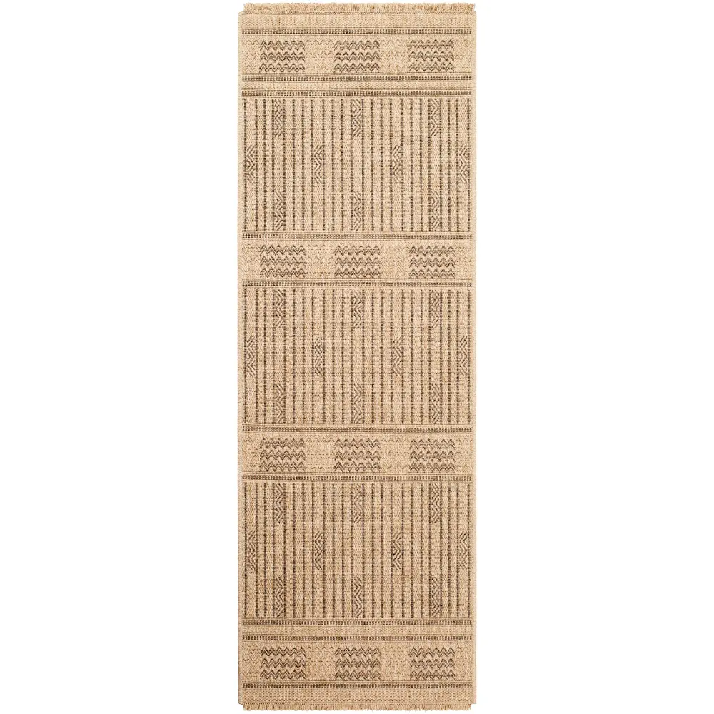 Sunny In- & Outdoor Cottage Jute-Look Dark Brown Rug - Image 3
