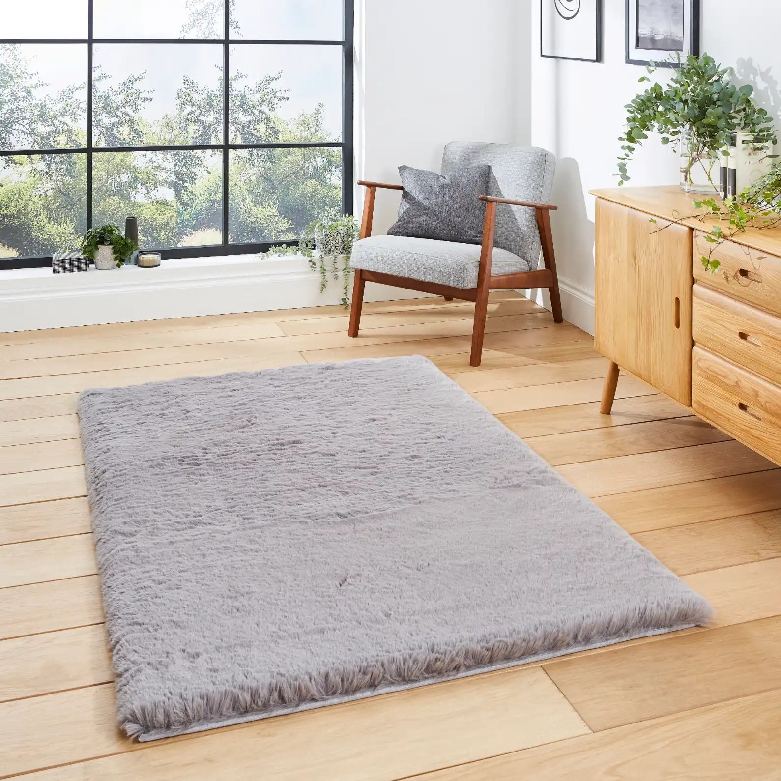 Super Teddy Grey Rug