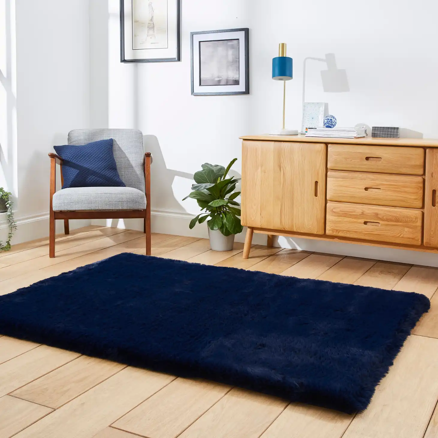 Super Teddy Navy Rug - Image 4