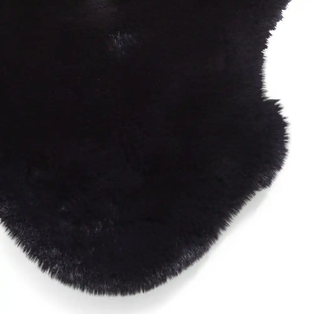 Super Teddy Sheepskin Black Rug - Image 4