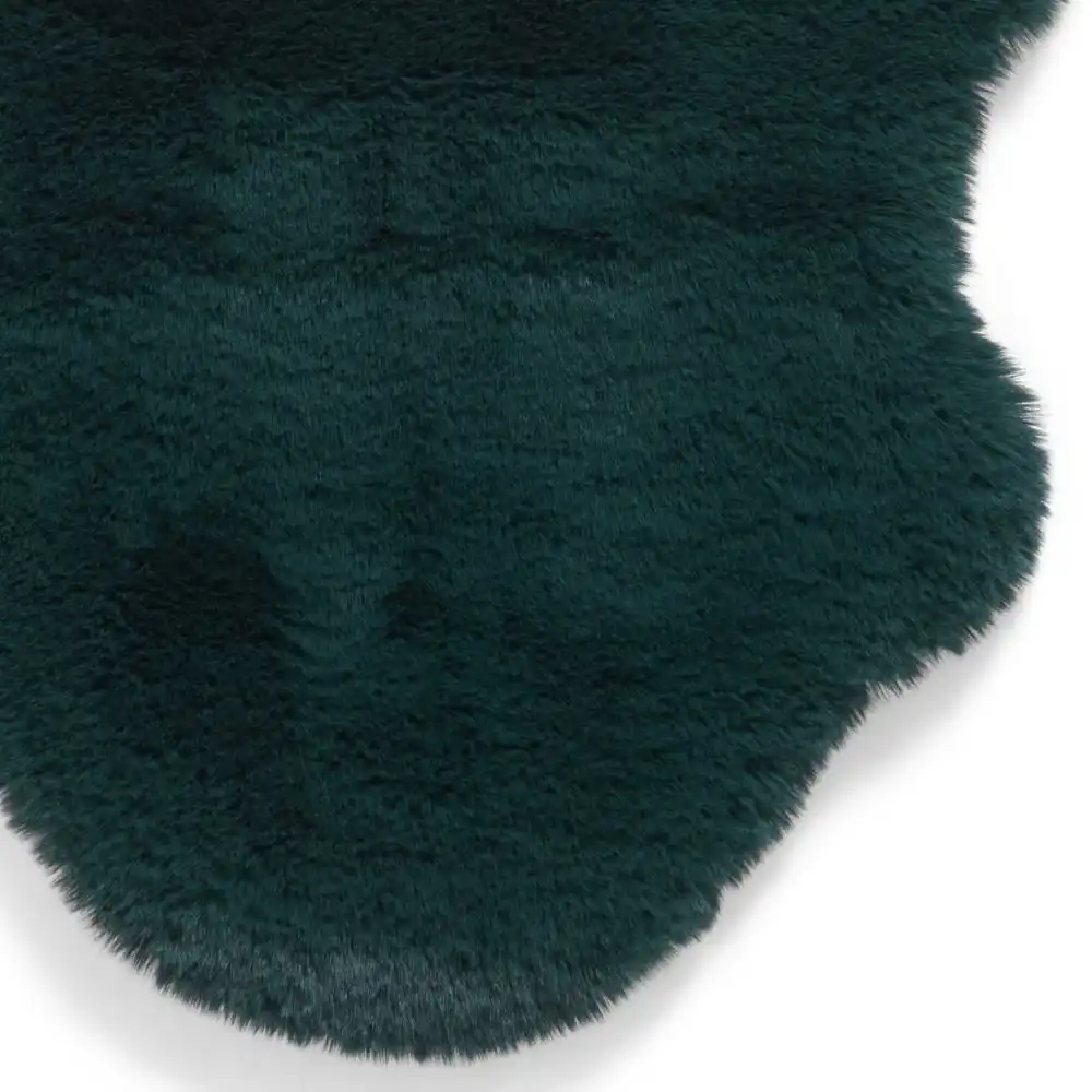 Super Teddy Sheepskin Jewel Green Rug - Image 3
