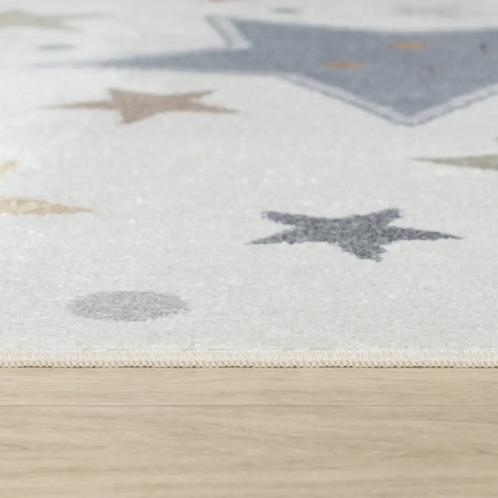 Supermama Kids Machine Washable Multicolour/Blue BedroomRug - Image 9