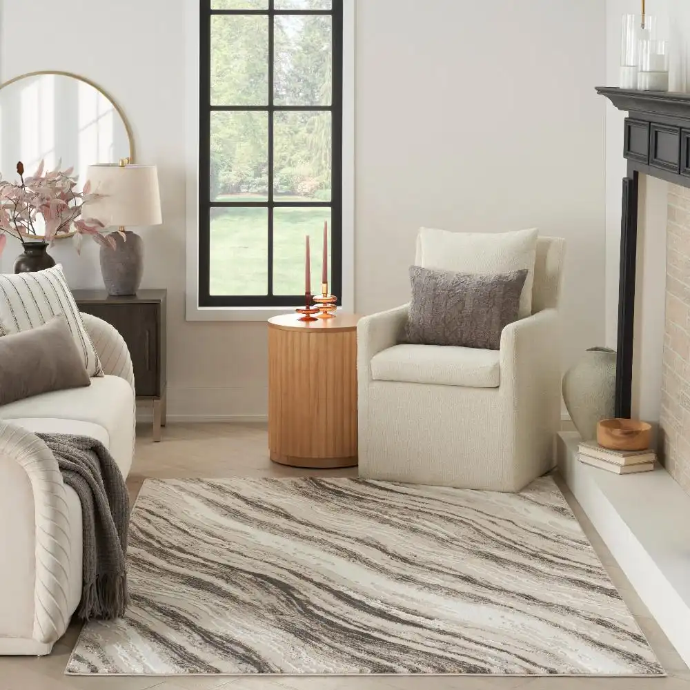 Sustainable Trends SUT05 Beige Grey Rug - Image 2