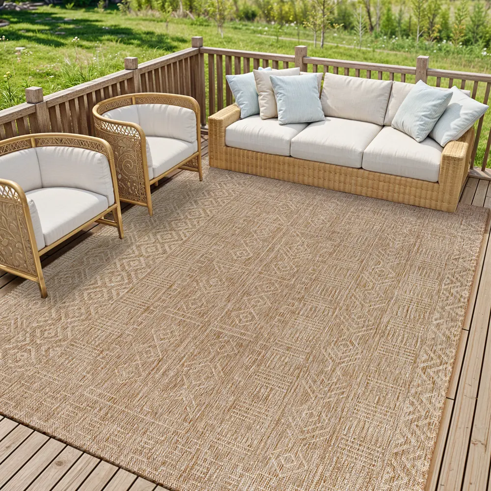 Sweta In- & Outdoor Global Brown Rug
