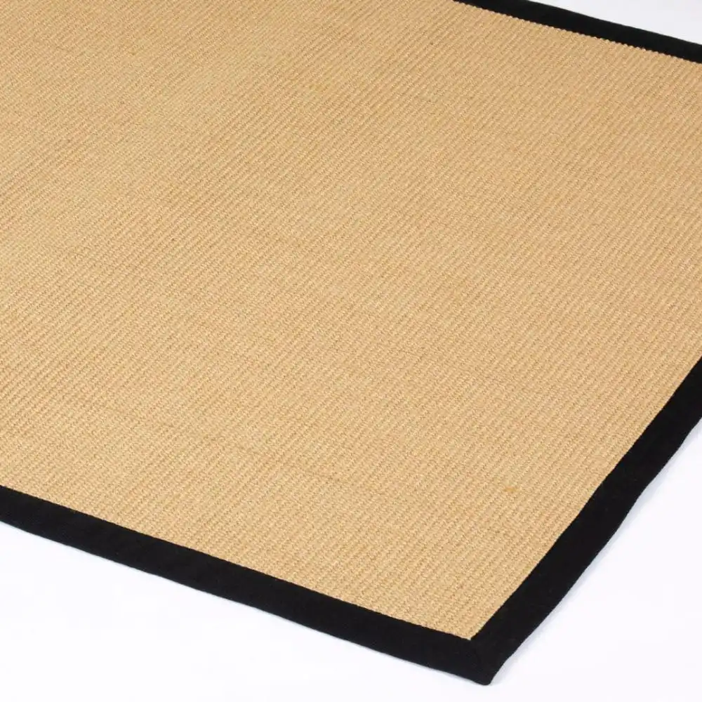 Swinton Sisal Jute Boucle Black Border Rug - Image 2