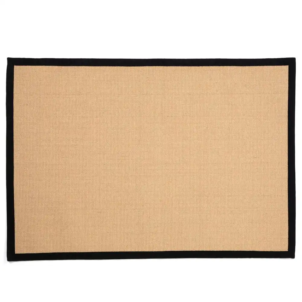 Swinton Sisal Jute Boucle Black Border Rug - Image 4