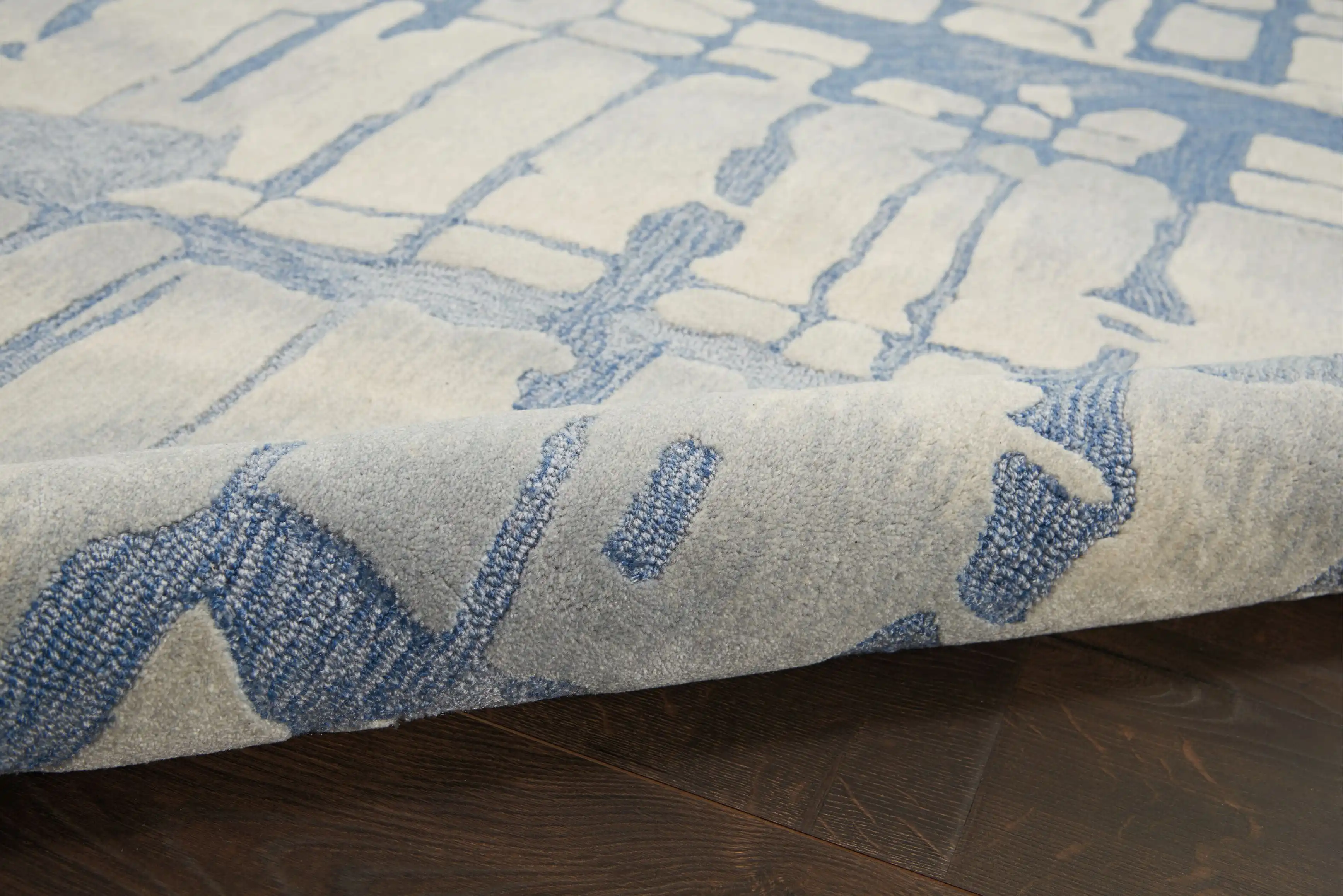 Symmetry SMM04 Blue Grey Rug - Image 4