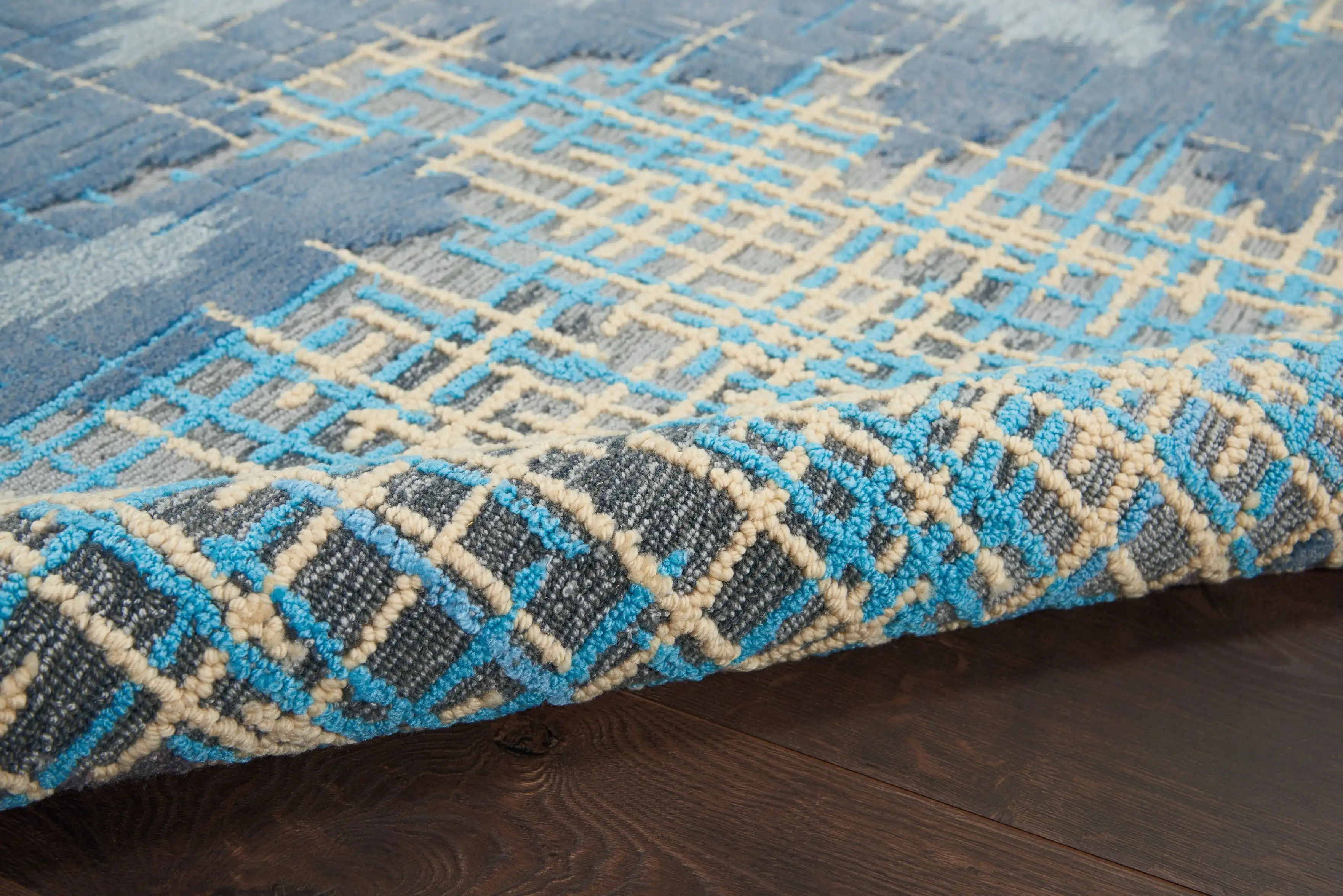 Symmetry SMM08 Blue Beige Rug - Image 5