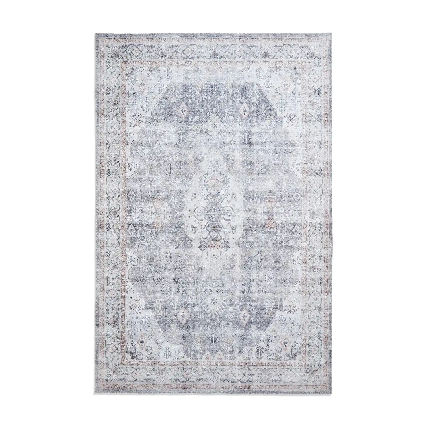 Tabriz Washable H1156 Grey Rug - Image 2