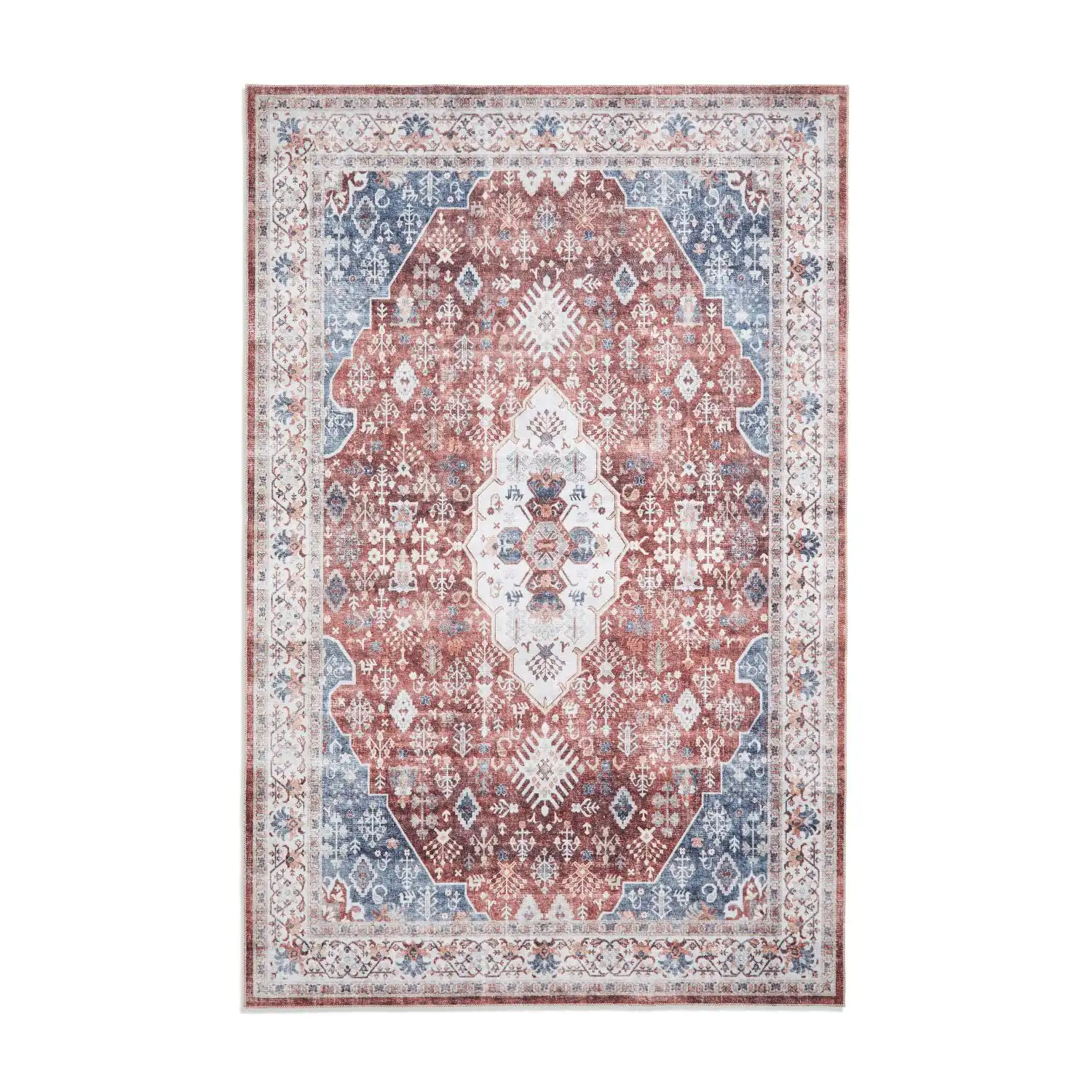 Tabriz Washable H1156 Red Rug - Image 2