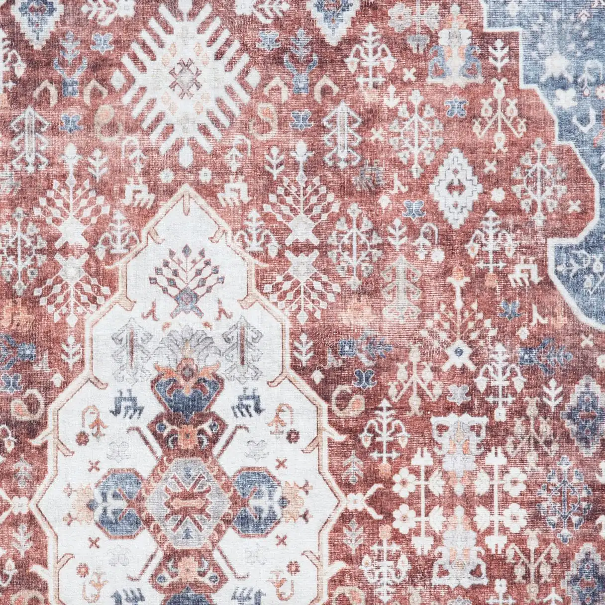 Tabriz Washable H1156 Red Rug - Image 3