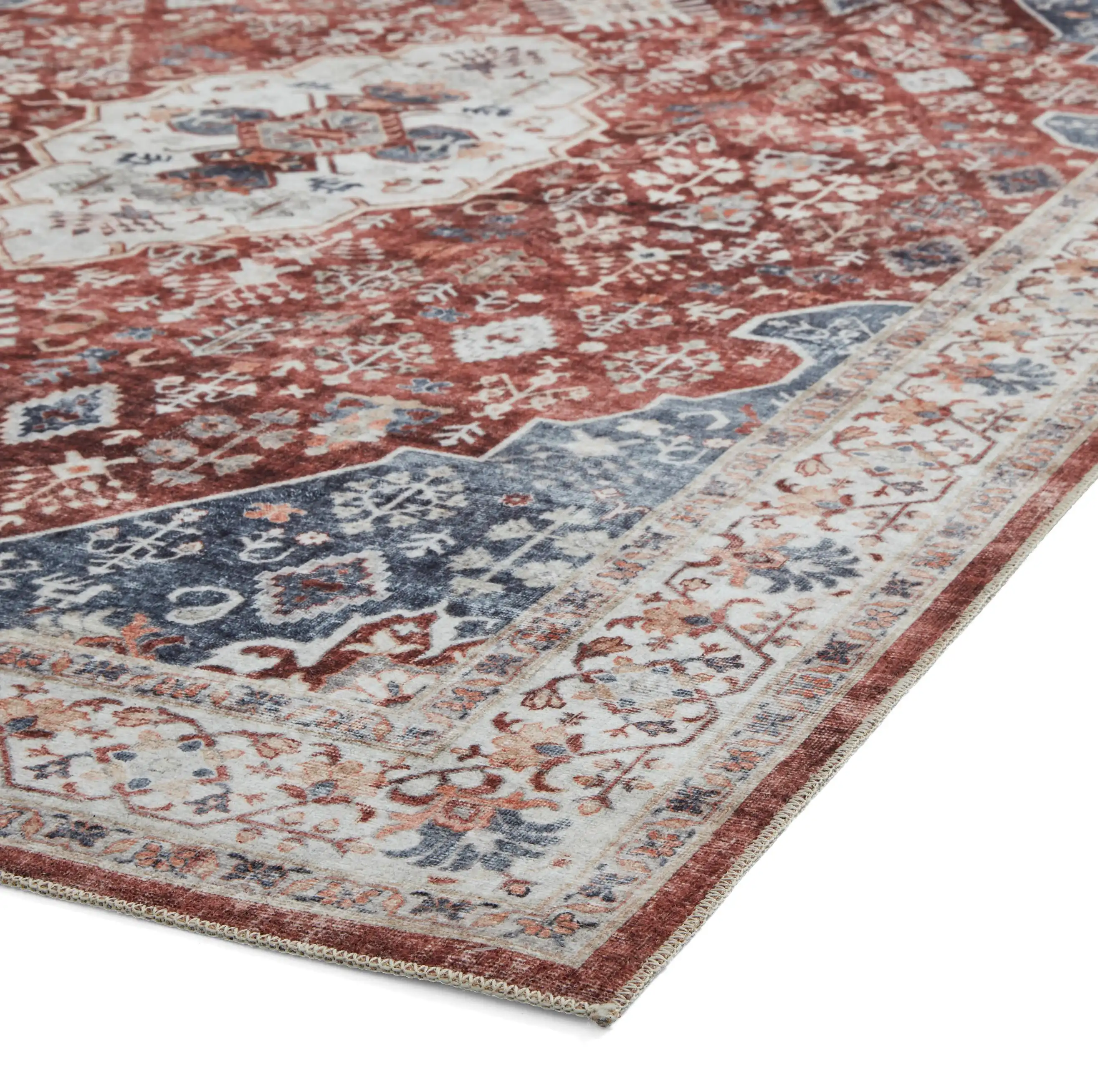 Tabriz Washable H1156 Red Rug - Image 5