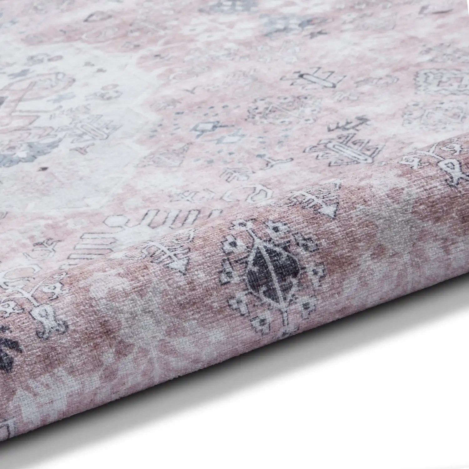 Tabriz Washable H1156 Rose Rug - Image 4