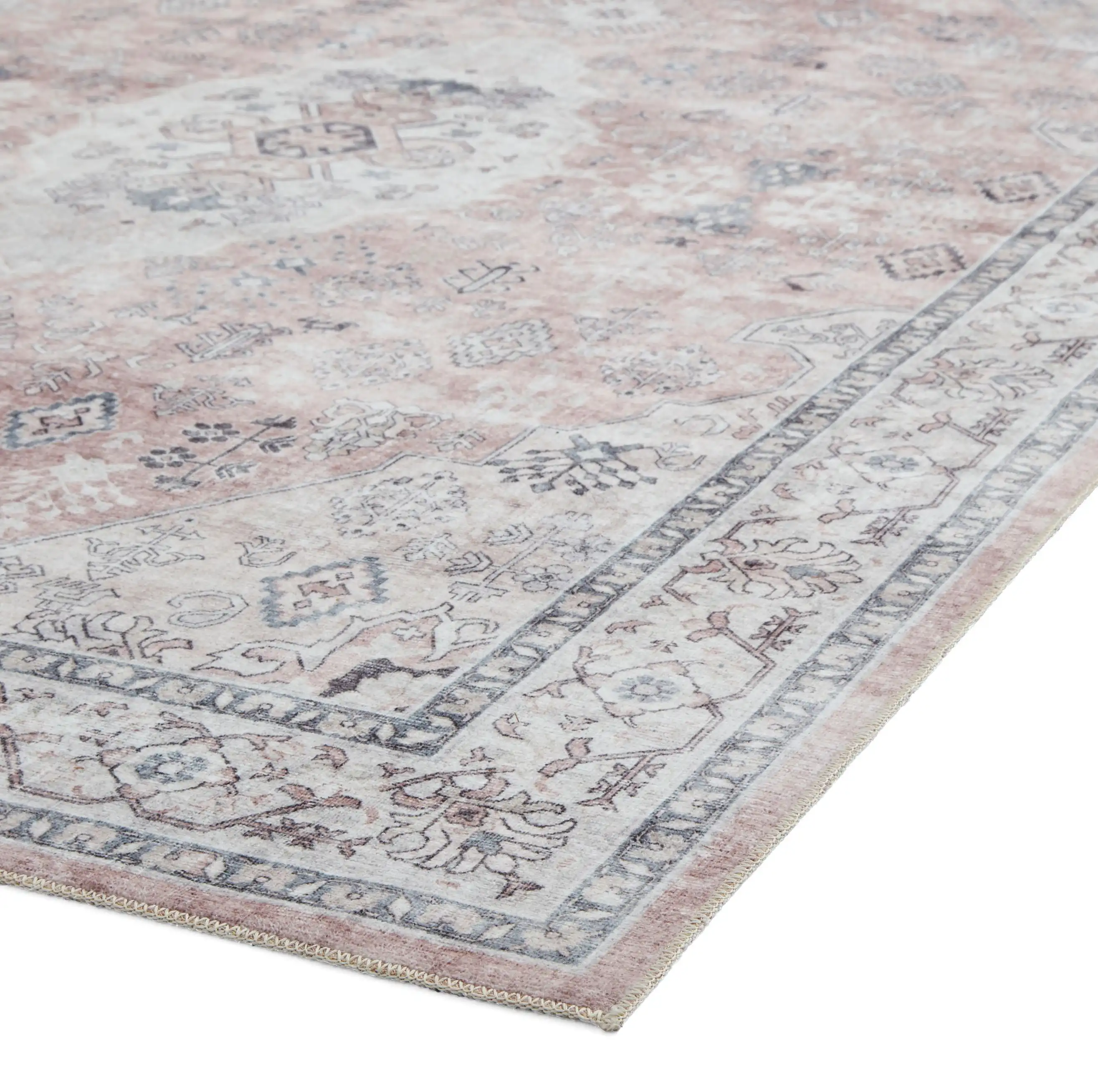 Tabriz Washable H1156 Rose Rug - Image 5